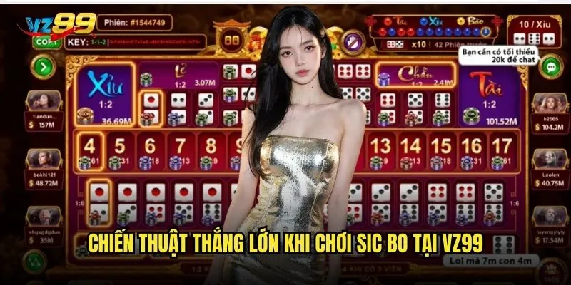 Chiến thuật thắng lớn khi chơi Sic Bo tại vz99