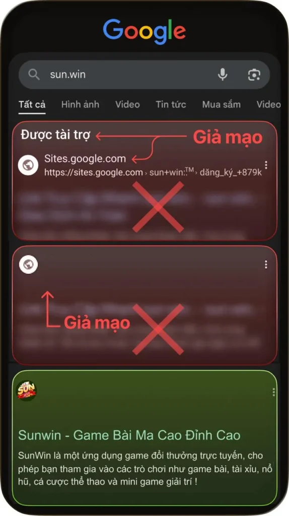 Cảnh báo: Sunwin thật chỉ có tại sun.win, tránh các bản sao 1 Sunwin
